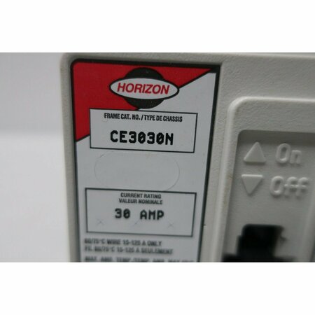 Federal Pioneer Molded Case Circuit Breaker, 30A, 3 Pole, 600V AC CE3030N